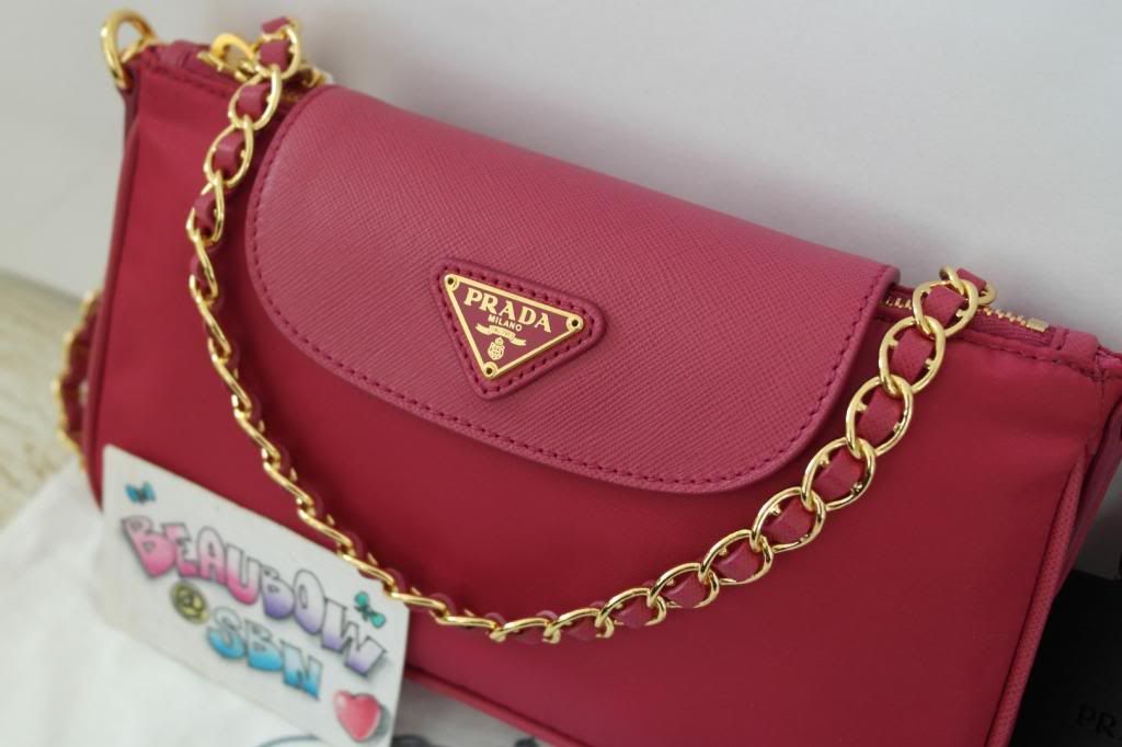 prada tessuto pink